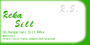 reka sill business card